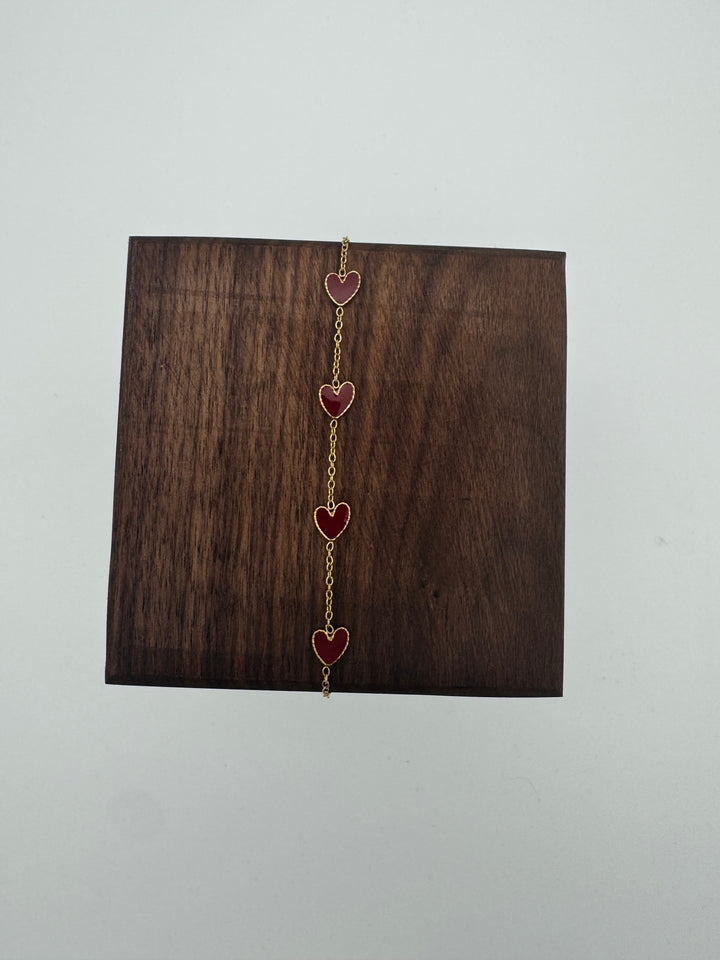 Bracelet cœurs