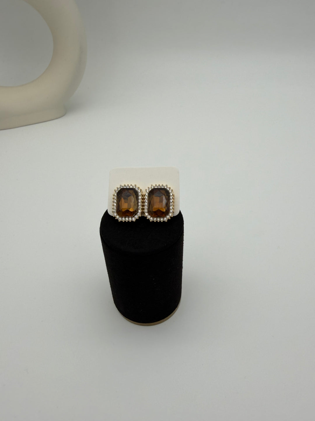 Boucles d’oreilles marron